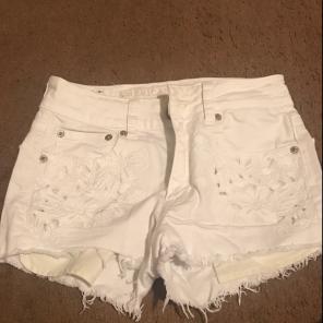 High Rise White Shorts Size 00
