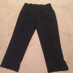 Men's Pleated Black Suit Pants 38/30