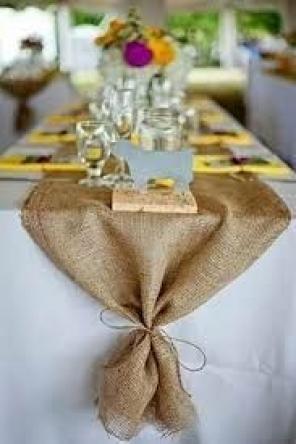 11 burlap runners