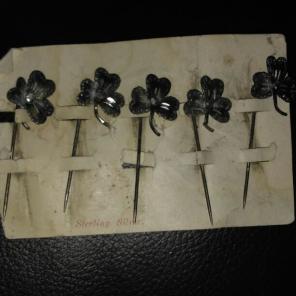 Antique Sterling Silver Hat Pins