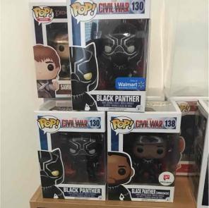 Black panther funko pops