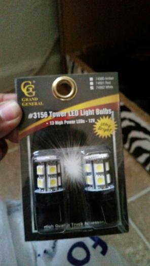 LED 3156 light bulbs pair