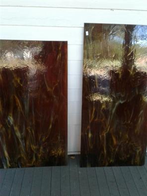 Tsavorite Brown stained glass
