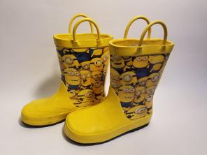 Minions Rain Boots Toddler sz 9/10