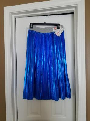 S LuLaRoe Jill Skirt Electric Blue NWT