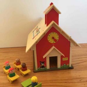 Vintage fisher price play family school