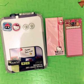 Magnetic board + 2 memo pads