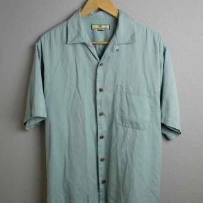 tommy bahama camp silk Hawaiian shirt m