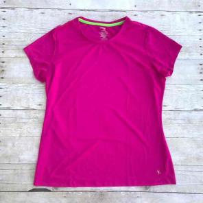 Hot Pink Athletic T-Shirt Large