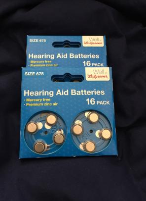 Hearing Aid Batteries #675
