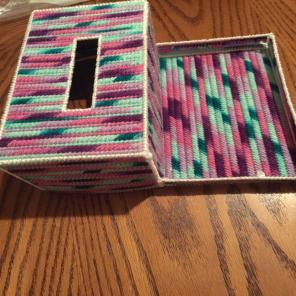 Hand Threaded Tissue Box
