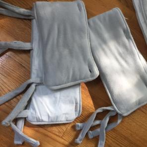 Crib Wrap Gray Short & Long