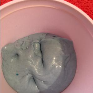 blue fluffy slime