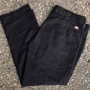 Dickies black slim straight fit pants 38