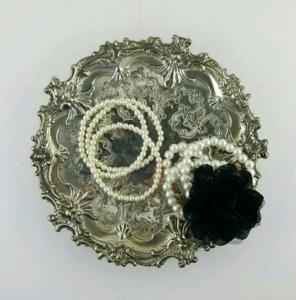 Vintage Antique Silver tray by Corbell