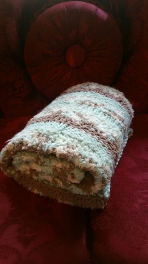 chunky knit baby blanket