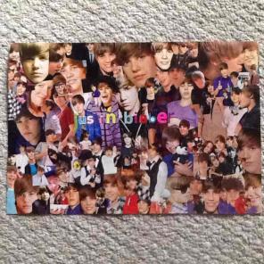 Justin Bieber name collage