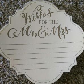 Wedding wishes for the Mr & Mrs