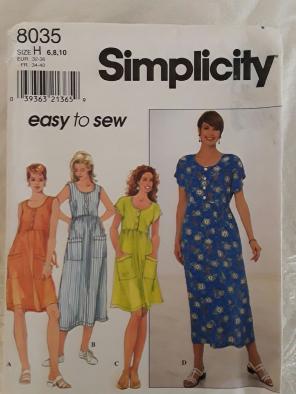 Simplicity Pattern 8035 Dress 1998