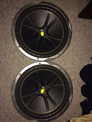 Kicker comp 12" .. Black W/ Yellow Trim