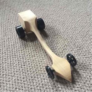 Wooden racecar