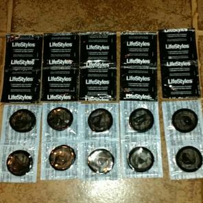 20 - black tuxedo condoms *Free Shipping
