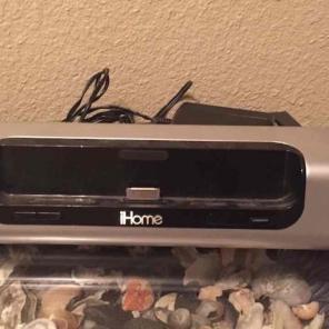 Gray and black ihome home appliance