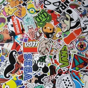 Pack of 50 Random Matte Vinyl Stickers