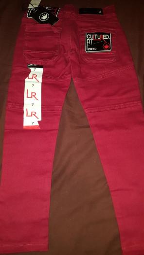Red Very Skinny Jeans Boys Size 7