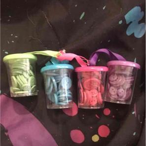 Unopened 4-Color Button jars