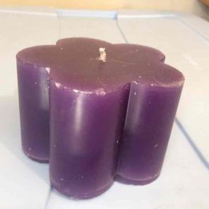5 Petal Flower Pillar Candle