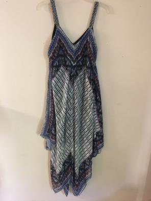 Multicolored Dress W/ Side Slits Size XL
