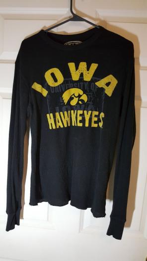M E5 Iowa Hawkeyes Henley LS