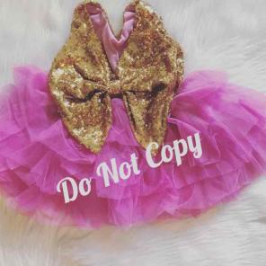 Pink Sequin Dress