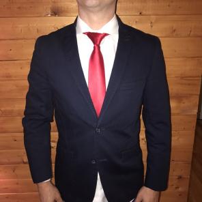 INC London Fit Cotton Summer Navy Suit M