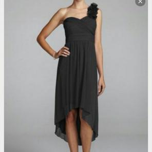 Davids bridal Black Bridesmaid Dress