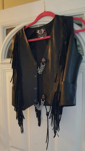 Leather vest