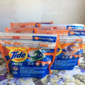 5 Tide Pods Original 16 Count bags