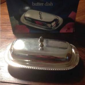 Durham Crystal butter dish