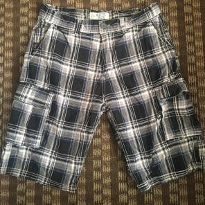 Rustic Blue Plaid Shorts