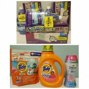 3- Swiffer Wet & Tide, Tide Pods Laundry