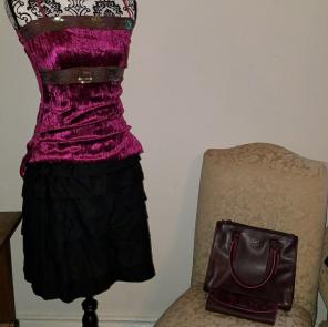 Michael Kors Ruffled Black Skirt Sz 8