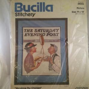 Bucilla Stitchery Weighing the Chicken