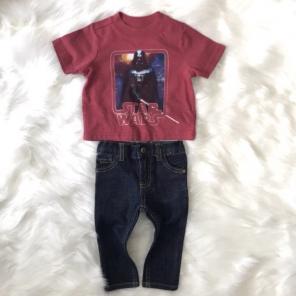 6/12M B'gosh Skinny Jeans Star War Shirt