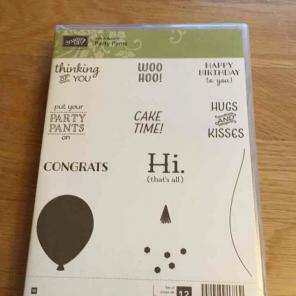 Stampin Up retired wood party pants set