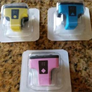 HP #02 ink cartridges