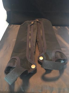 Children's Black Half Chaps Small