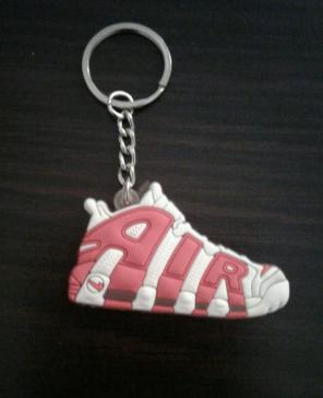 Nike Air more uptempo keychain red