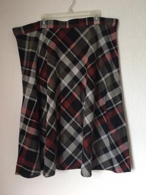 XL Plaid Skirt