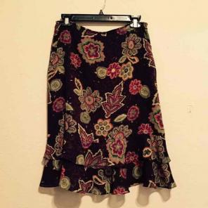Oscar De La Renta Trumpet Tiered Skirt